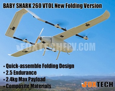 FOXTECH BABY SHARK 260 VTOL New Folding Version