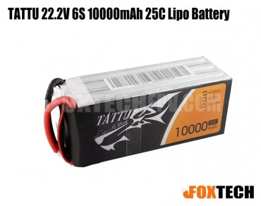 TATTU 22.2V 6S 10000mAh 25C Lipo Battery 