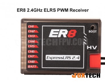 ER8 2.4GHz ELRS PWM Receiver
