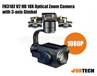 FH318Z V2 HD 18X Optical Zoom Camera with 3-axis Gimbal- Free Shipping