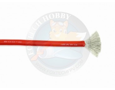 12AWG Silicon Cable Red 1m