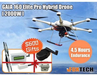 GAIA 160 Elite Pro Hybrid Drone 2000W Generator Combo-Cube Orange