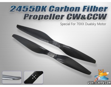 2455 DK Carbon Fiber Propeller CW&CCW