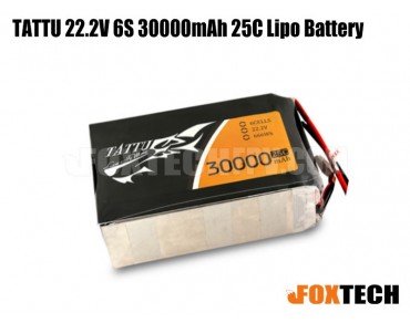 TATTU 22.2V 6S 30000mAh 25C Lipo Battery