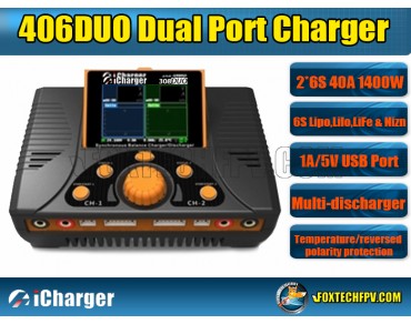 iCharger 406 DUO 1400W 40A 6S Dual Port Charger