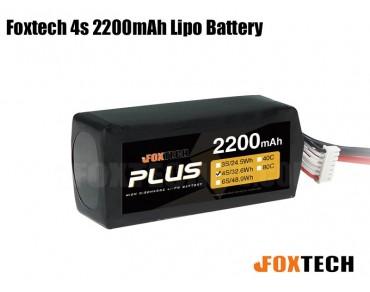 Foxtech 4S 2200mAh Lipo Battery for RC Multicopter/Helicopter/Plane