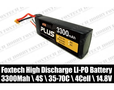 Foxtech 4s 3300mah lipo battery for RC multicopter,helicopter,plane
