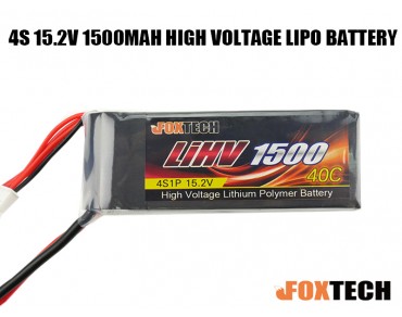 Foxtech 4S 15.2V 1500mAh High Voltage Lipo Battery
