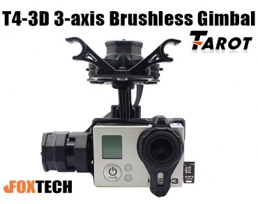 Tarot T4-3D 3-Axis Brushless Gimbal For Gopro Hero3/Hero4(TL3D01/TL3D02)