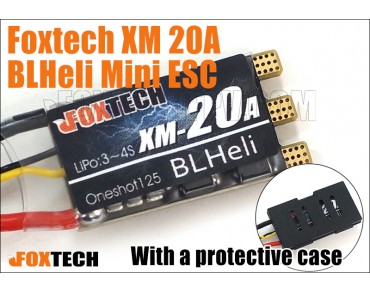 Foxtech XM 20A BLHeli Mini ESC(with protective case)