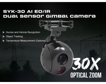 SYK-30 AI EO/IR Dual Sensor Gimbal Camera 
