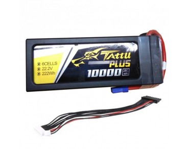 Tattu Plus 22.2V 25C 10000mAh 6S Lipo Smart Battery Pack with XT90 Plug