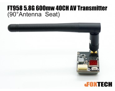 FT958 5.8G 600mw 40CH AV Transmitter(90°Antenna  Seat) 