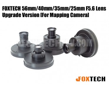 FOXTECH 56mm/40mm/35mm/25mm F5.6 Lens for Mapping Camera-Upgrade Version