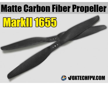 1655 MARKII Matte Carbon Fiber Propeller CW&CCW