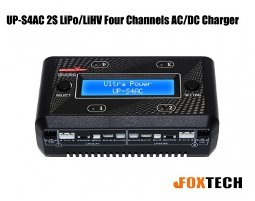 Ultra Power UP-S4AC 2S LiPo/LiHV Four Channels AC/DC Charger