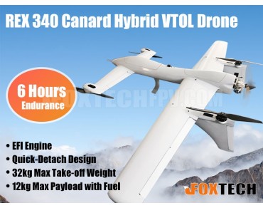 Foxtech REX 340 Canard Hybrid VTOL Drone