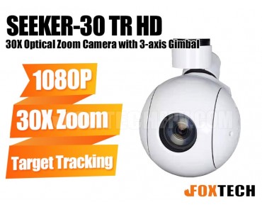 FOXTECH SEEKER-30 TR 30X Optical Zoom Camera with 3-axis Gimbal-Free Shipping