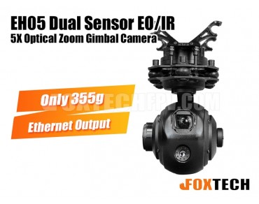 EH05 Dual Sensor 5X Optical Zoom Camera with 3-axis Gimbal 