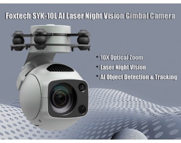 Foxtech SYK-10L AI Laser Night Vision Gimbal Camera