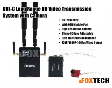 DVL-C Long Range HD Video Transmission System with Camera-Free Shipping