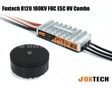 Foxtech 8120 100KV FOC ESC HV Combo   