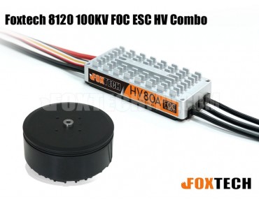 Foxtech 8120 100KV FOC ESC HV Combo-side lead-out