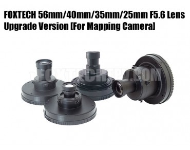 FOXTECH 56mm/40mm/35mm/25mm F5.6 Lens for Mapping Camera-Upgrade Version
