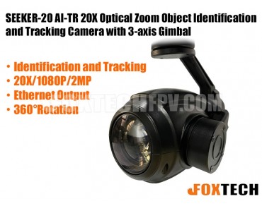 SEEKER-20 AI-TR 20X Object Identification and Tracking Camera with 3-axis Gimbal