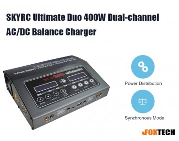 SKYRC Ultimate Duo 400W Dual-channel AC/DC Balance Charger