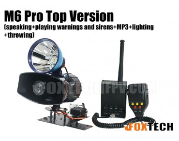 M6 Pro Top Version(speaking+playing warnings and sirens+MP3+lighting+throwing)