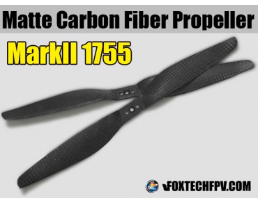 1755 MARKII Matte Carbon Fiber Propeller CW&CCW