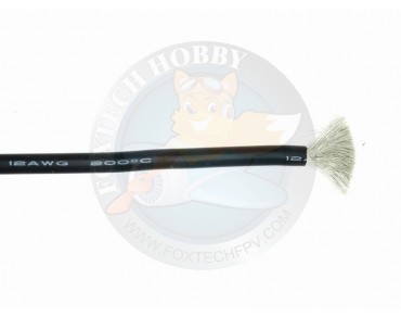 12AWG Silicon Cable Black 1m
