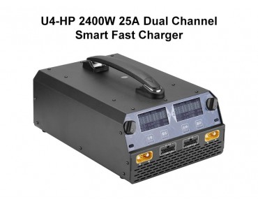 U4-HP 2400W 25A Dual Channel Smart Battery Charger