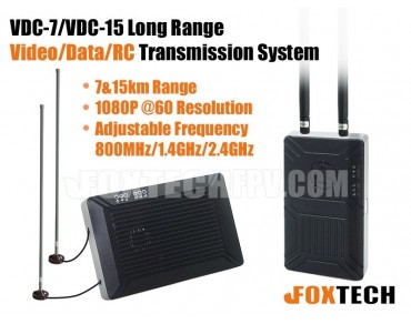 VDC-7/VDC-15 Long Range Video/Data/RC Transmission System-15km(2.4G)