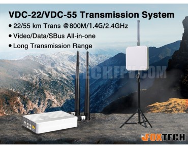 VDC-22/VDC-55 Long-Range Video/Data Transmission System