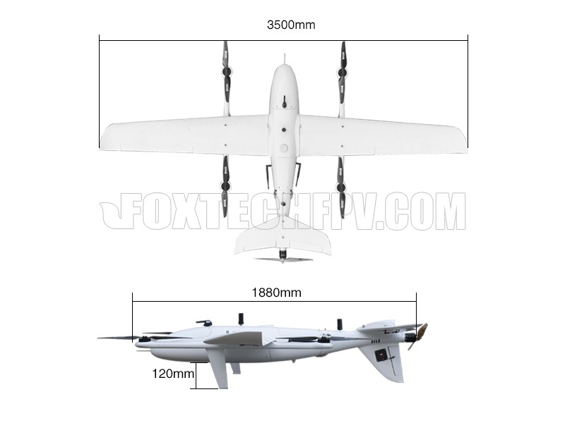 AYK350 PRO heavy load vtol for cargo delivery inspection mapping survey