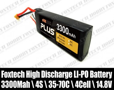 Foxtech 4s 3300mah lipo battery for RC multicopter,helicopter,plane