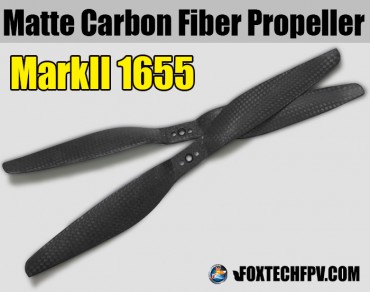 1655 MARKII Matte Carbon Fiber Propeller CW&CCW