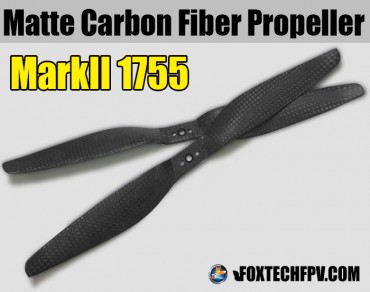 1755 MARKII Matte Carbon Fiber Propeller CW&CCW