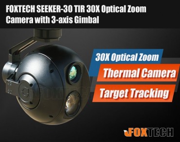 FOXTECH SEEKER-30 TIR 30X Optical Zoom and Thermal Camera with 3-axis Gimbal-Free Shipping