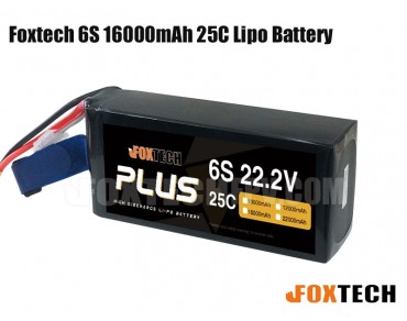 Foxtech 6S 16000mAh 25C Lipo Battery for RC Multicopter/Helicopter/Plane