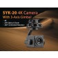 SYK-20 4K 20X Optical Zoom Camera With 3-Axis Gimbal