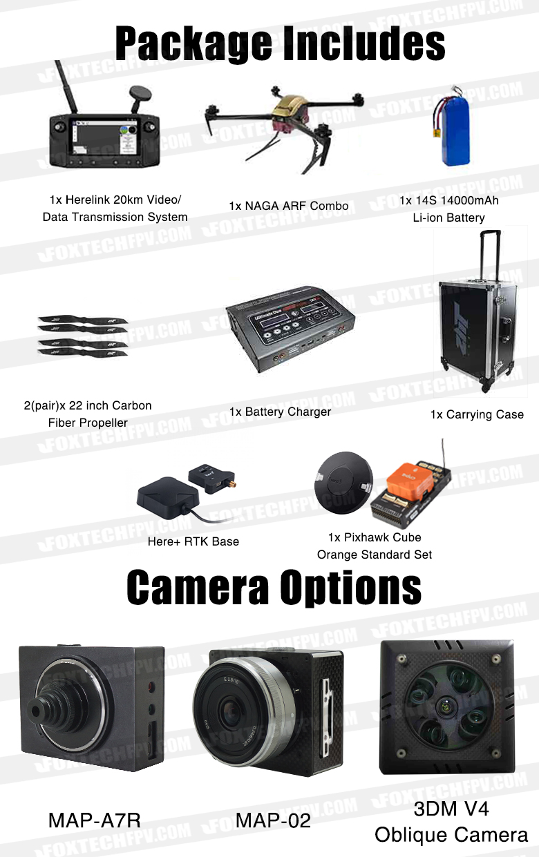 Foxtech NAGA Quadcopter Mapping Package