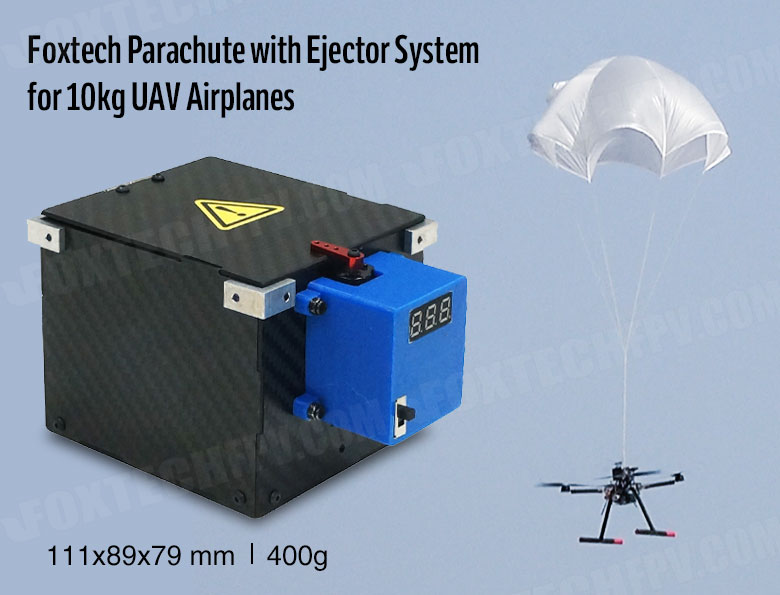 Foxtech Parachute with Ejector System for 10kg UAV Airplanes